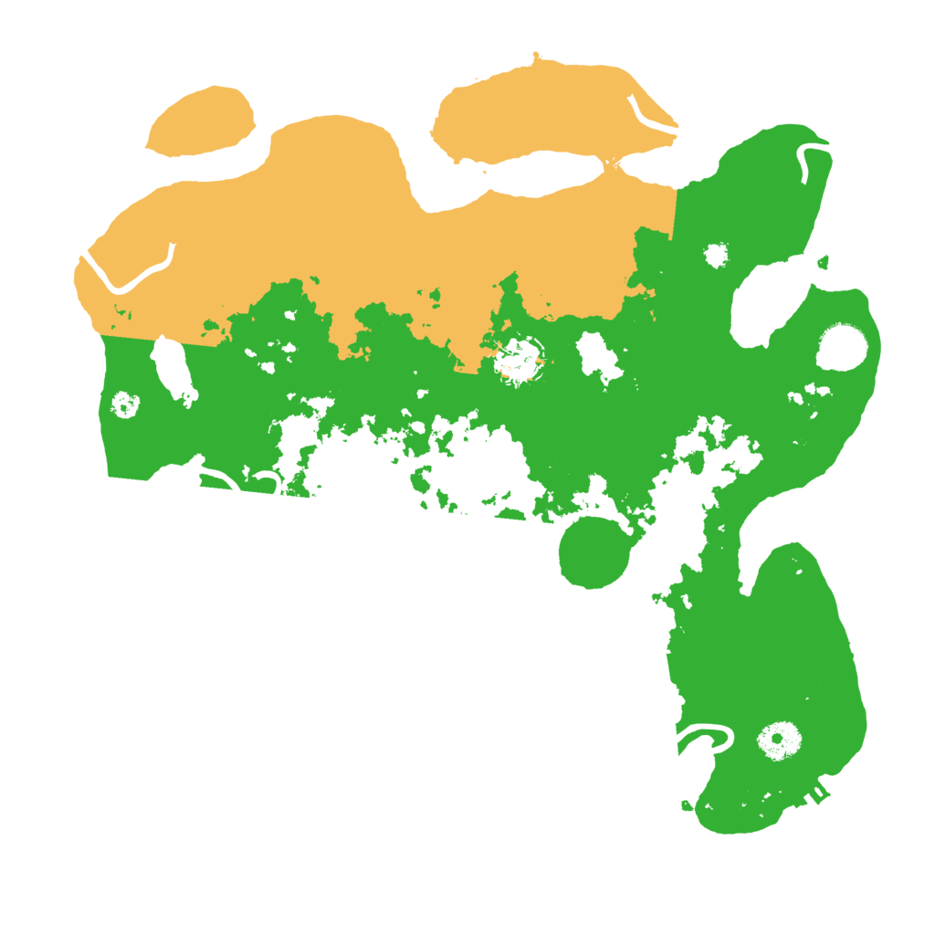 Biome Rust Map: Procedural Map, Size: 3500, Seed: 44140498