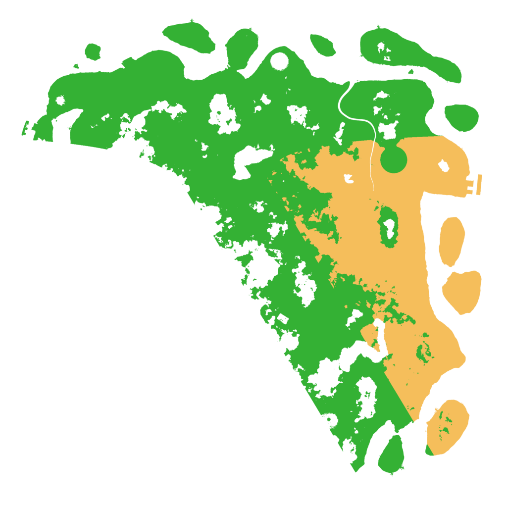 Biome Rust Map: Procedural Map, Size: 5000, Seed: 1151284335