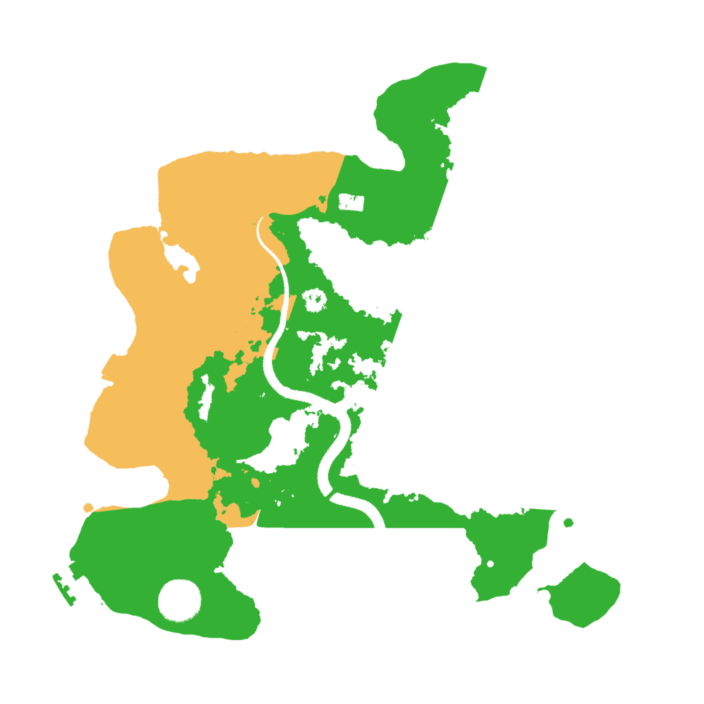 Biome Rust Map: Procedural Map, Size: 3000, Seed: 54510132