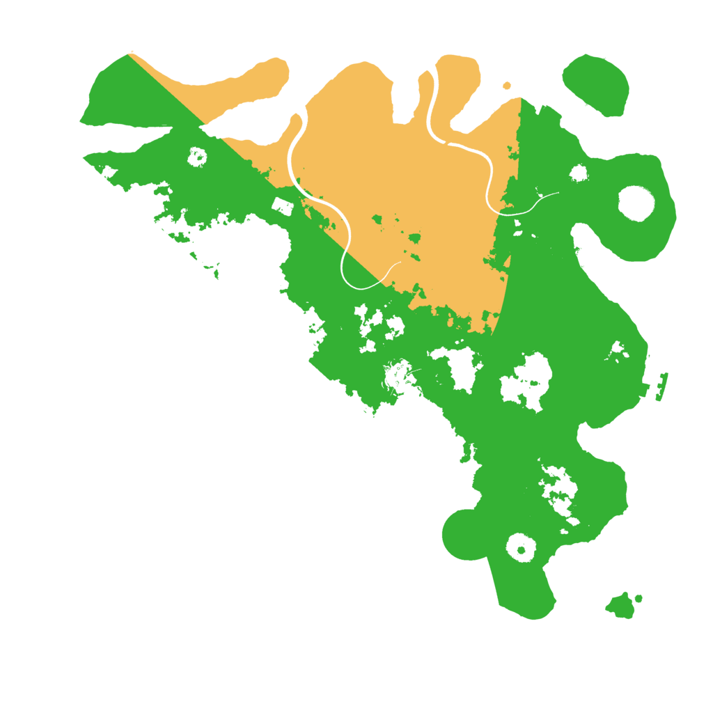 Biome Rust Map: Procedural Map, Size: 3700, Seed: 409404198