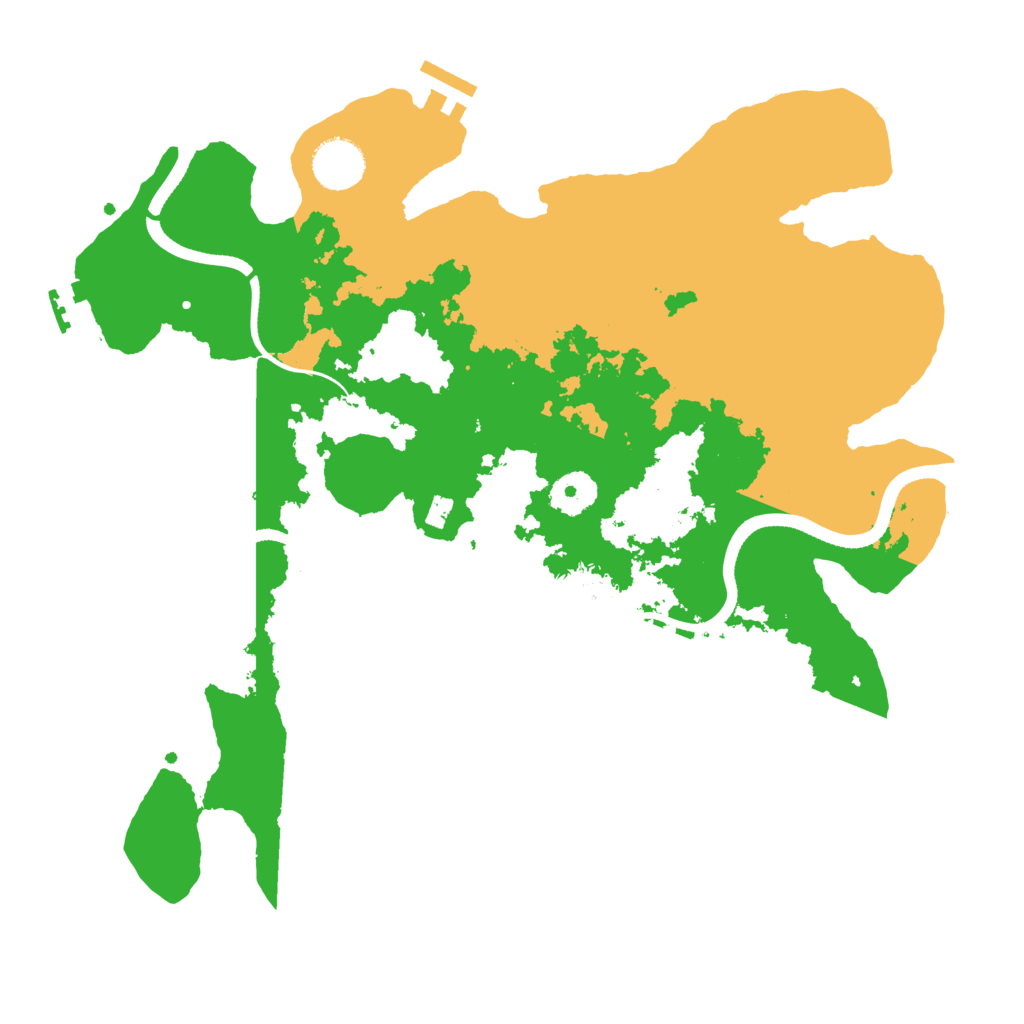 Biome Rust Map: Procedural Map, Size: 3500, Seed: 23651762