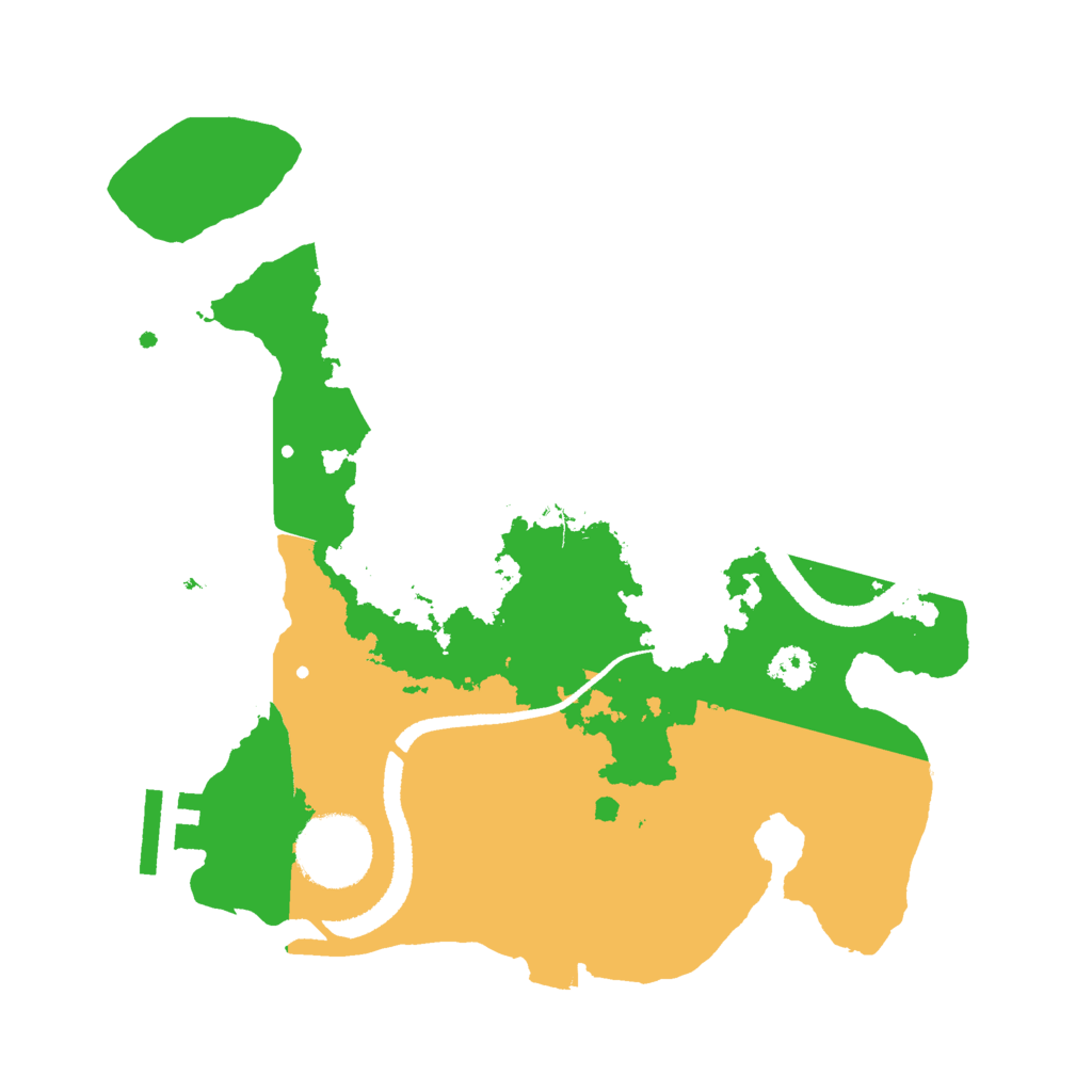 Biome Rust Map: Procedural Map, Size: 2600, Seed: 122
