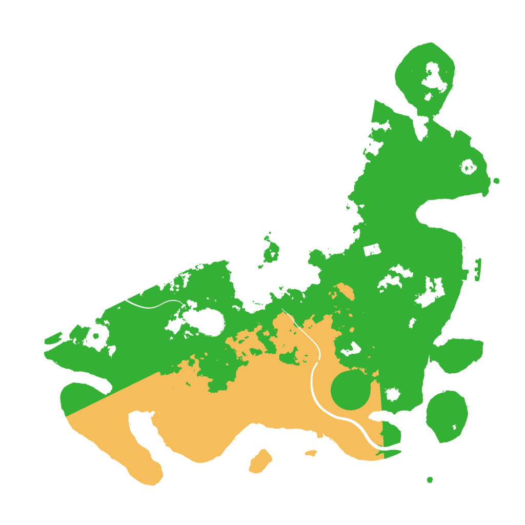 Biome Rust Map: Procedural Map, Size: 3500, Seed: 78778267