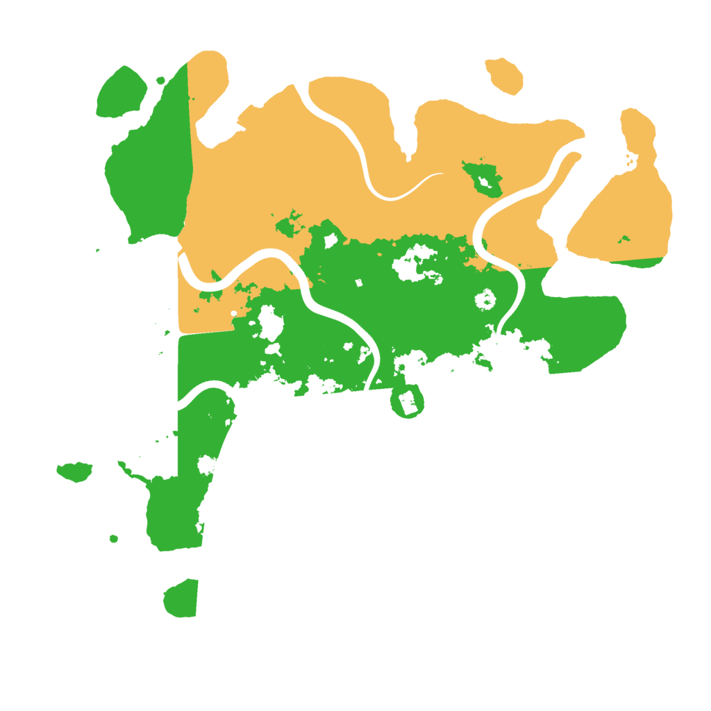Biome Rust Map: Procedural Map, Size: 3500, Seed: 43795260