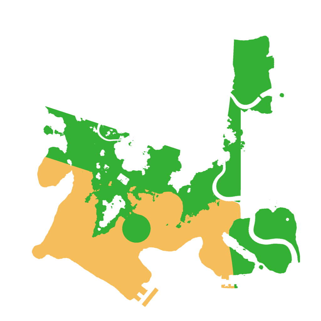 Biome Rust Map: Procedural Map, Size: 3000, Seed: 383337871