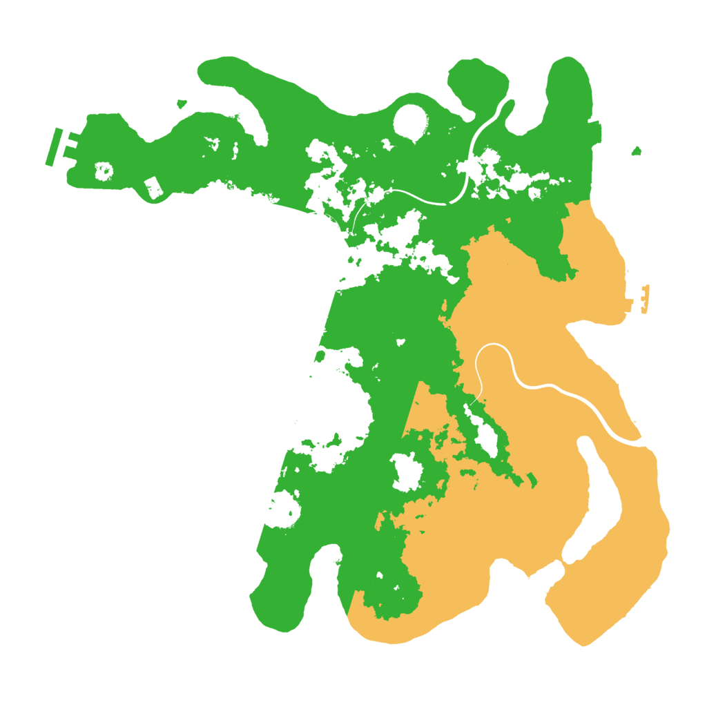Biome Rust Map: Procedural Map, Size: 3700, Seed: 9053308