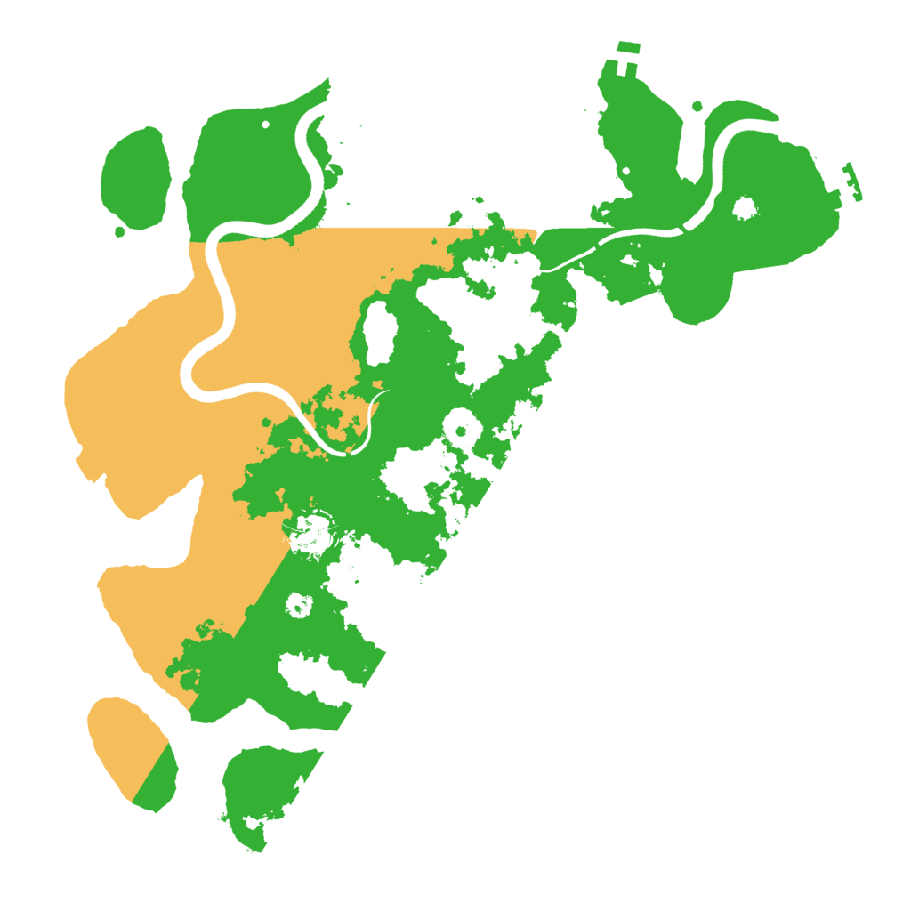 Biome Rust Map: Procedural Map, Size: 3500, Seed: 39518682