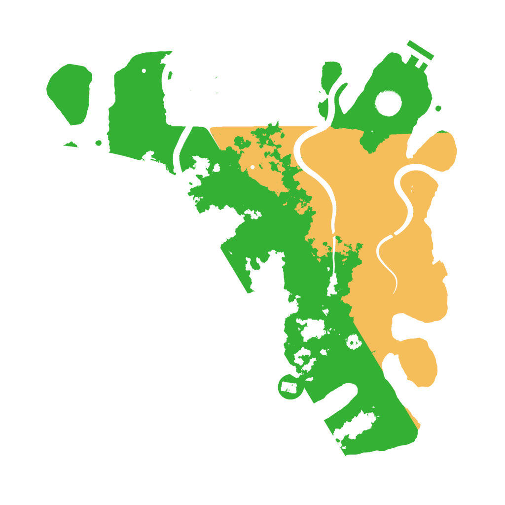 Biome Rust Map: Procedural Map, Size: 3500, Seed: 76998729