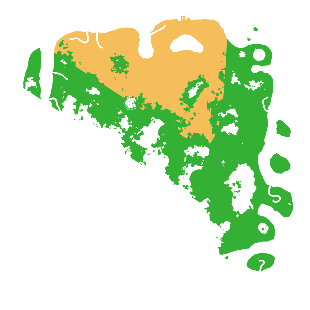 Biome Rust Map: Procedural Map, Size: 4500, Seed: 111122