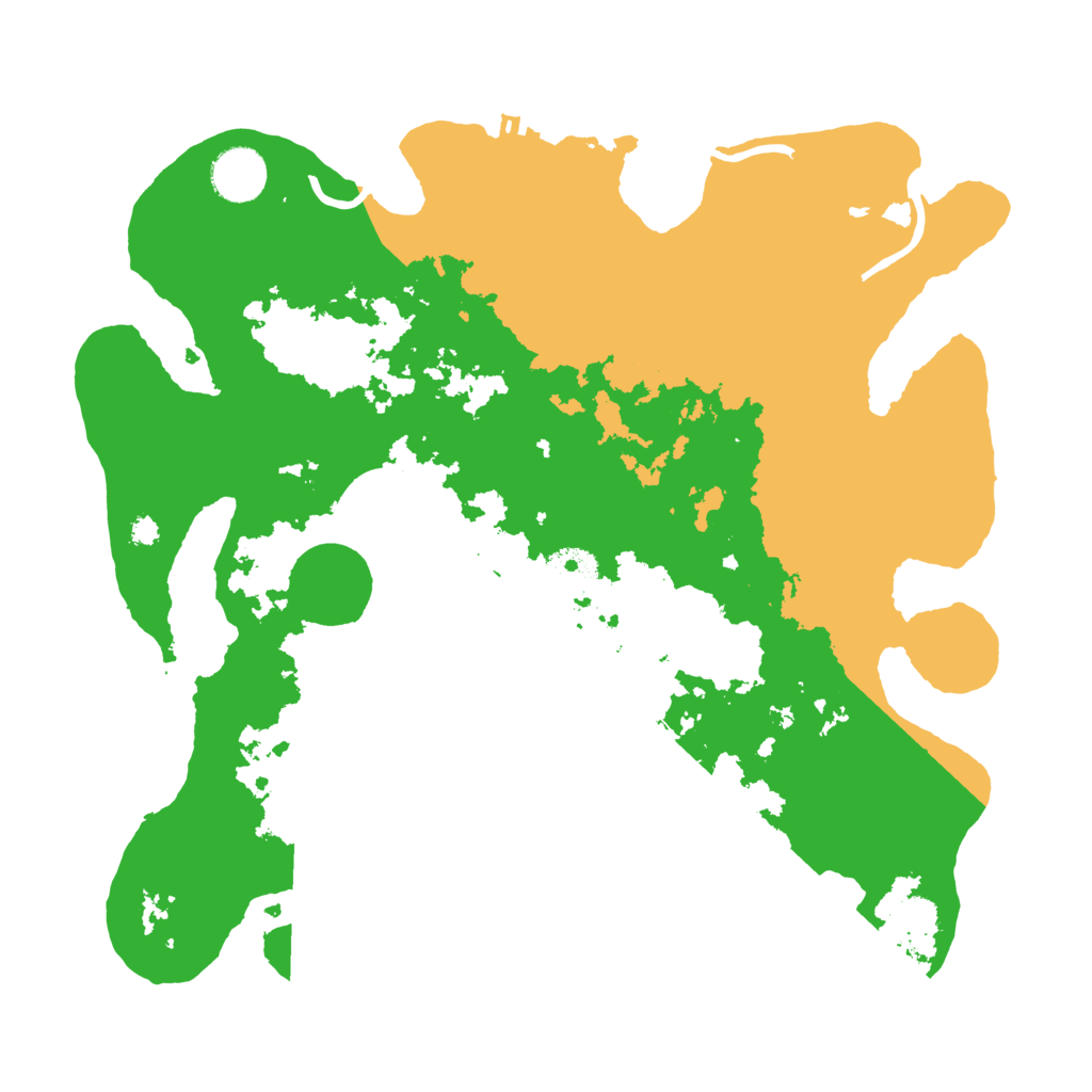 Biome Rust Map: Procedural Map, Size: 3500, Seed: 1223033789