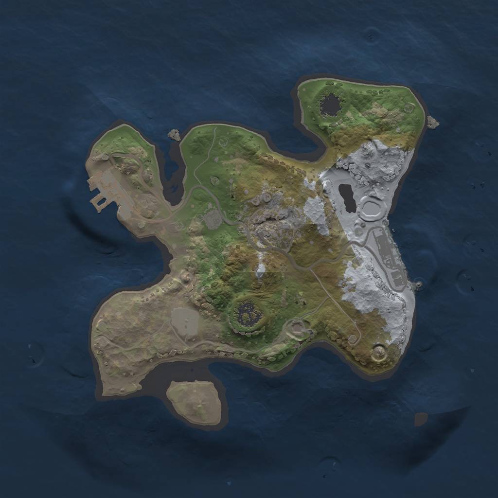 Rust Map: Procedural Map, Size: 2000, Seed: 69696969, 7 Monuments