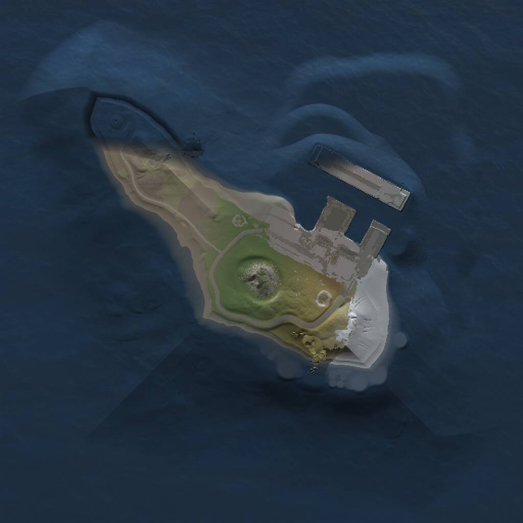 Rust Map: Procedural Map, Size: 1000, Seed: 51705, 2 Monuments