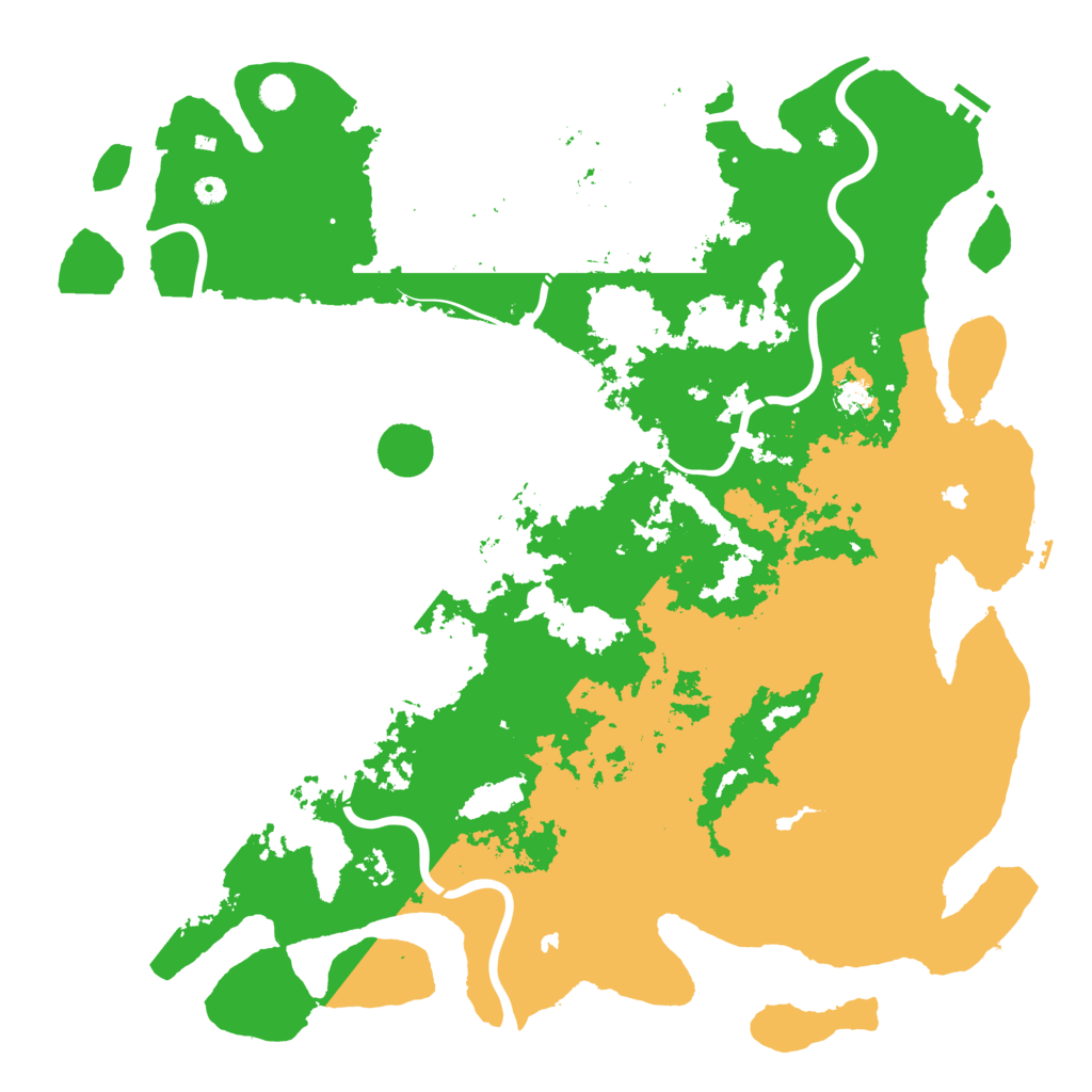 Biome Rust Map: Procedural Map, Size: 5500, Seed: 712873