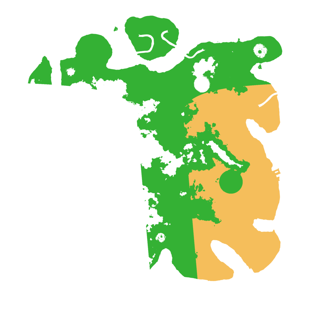 Biome Rust Map: Procedural Map, Size: 3500, Seed: 37112163