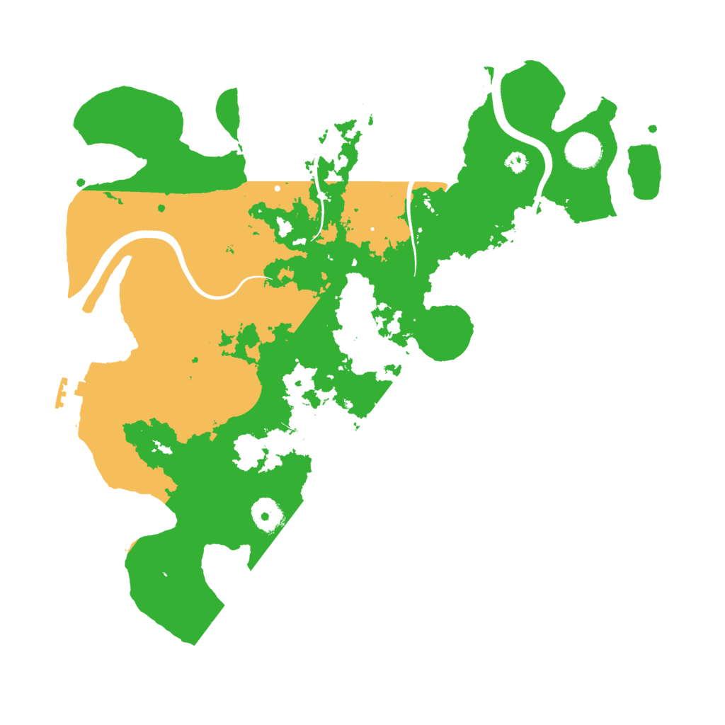 Biome Rust Map: Procedural Map, Size: 3500, Seed: 54709816