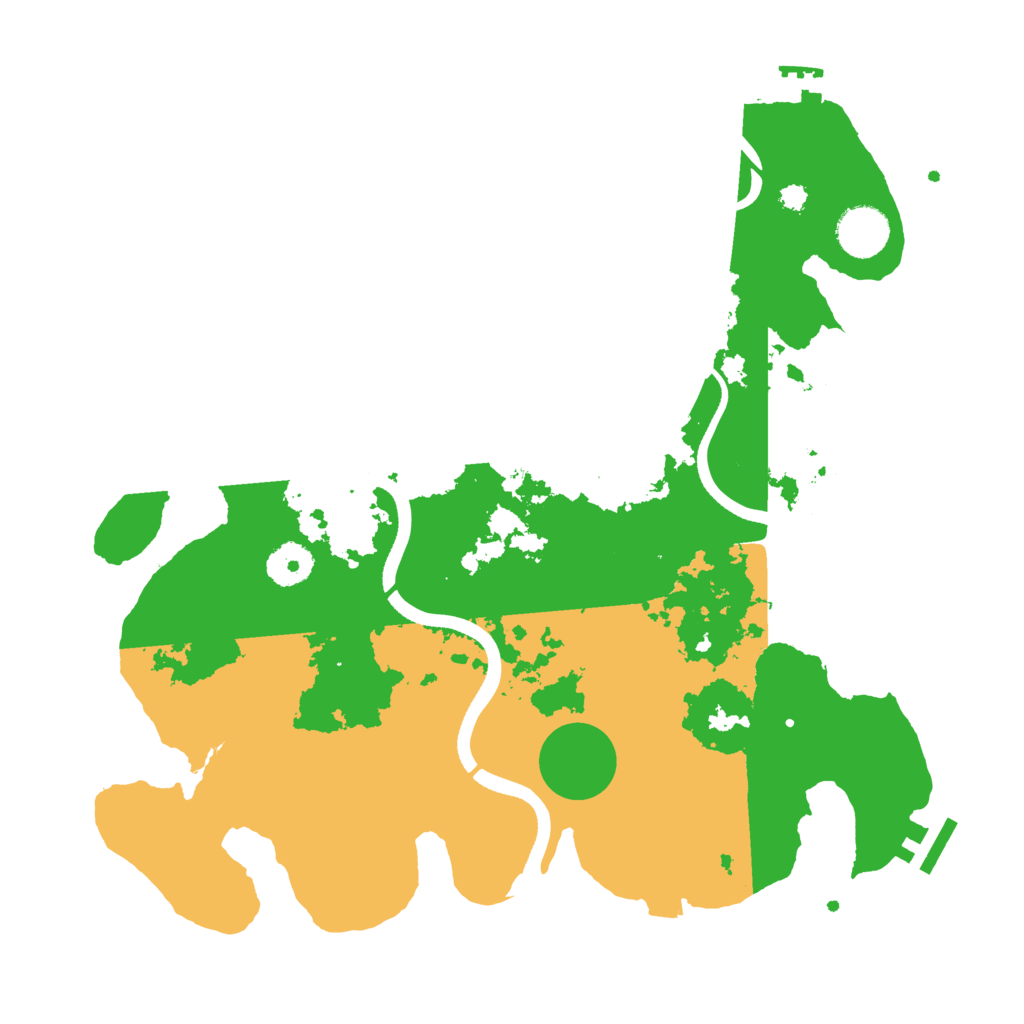 Biome Rust Map: Procedural Map, Size: 3500, Seed: 37105740