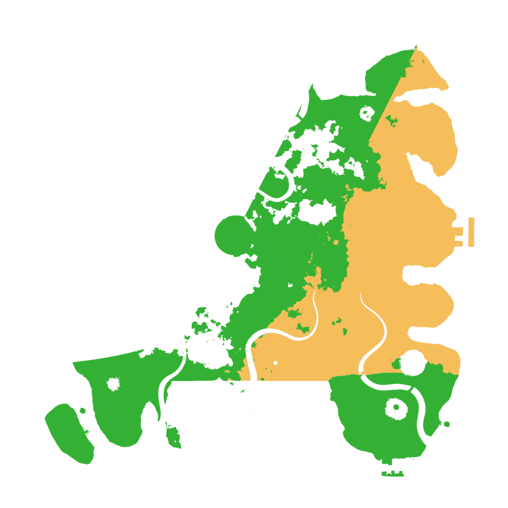 Biome Rust Map: Procedural Map, Size: 3500, Seed: 13244568