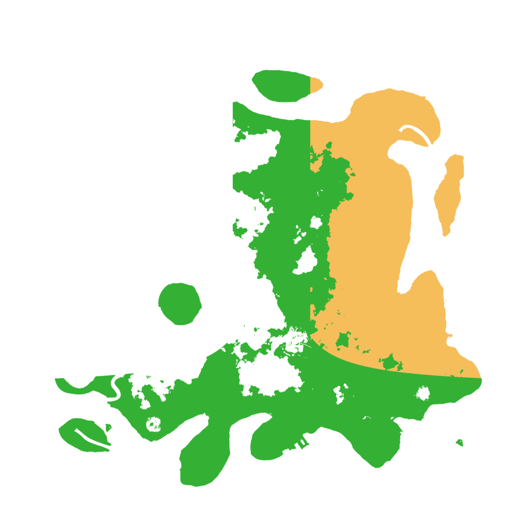 Biome Rust Map: Procedural Map, Size: 3500, Seed: 49814050