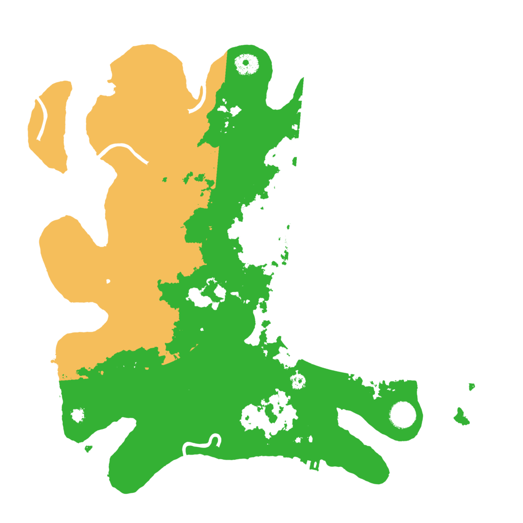 Biome Rust Map: Procedural Map, Size: 3500, Seed: 32209974