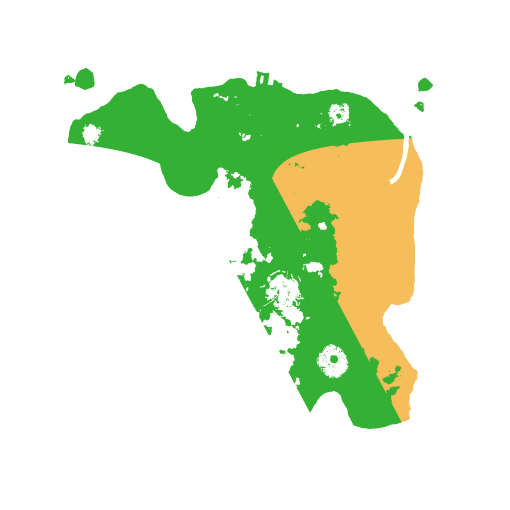 Biome Rust Map: Procedural Map, Size: 2500, Seed: 836232