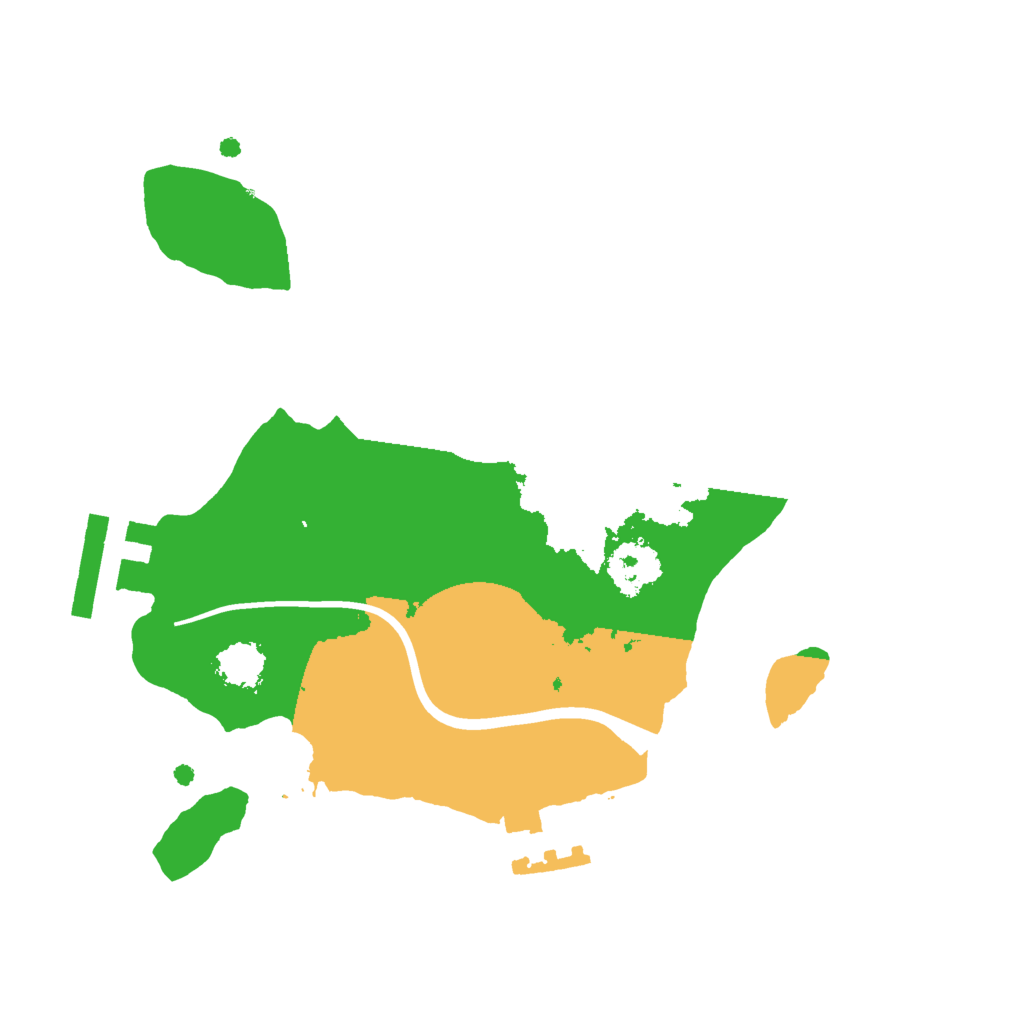Biome Rust Map: Procedural Map, Size: 2000, Seed: 743