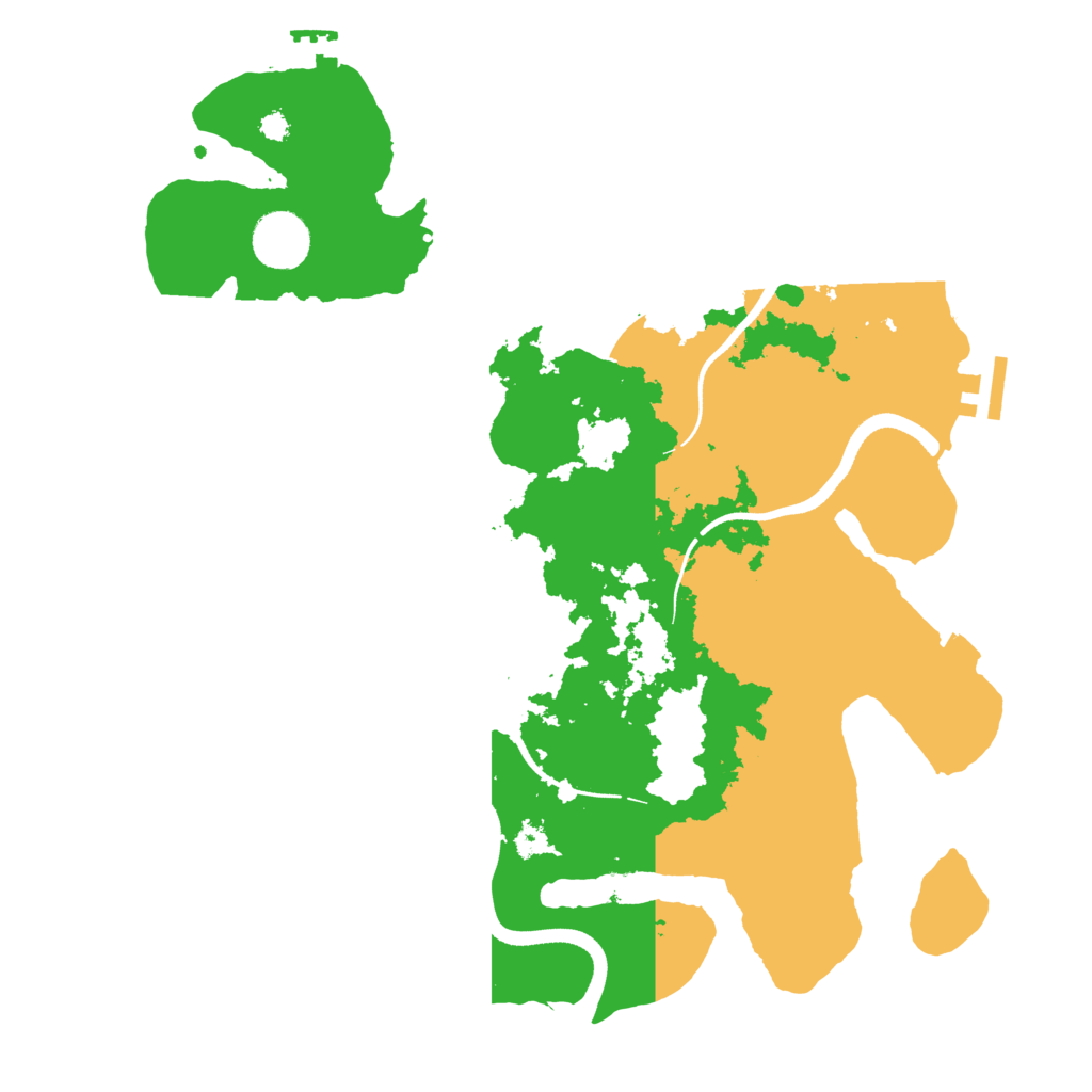 Biome Rust Map: Procedural Map, Size: 3500, Seed: 1219655902