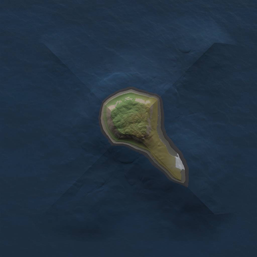 Rust Map: Barren, Size: 1000, Seed: 3123, 2 Monuments