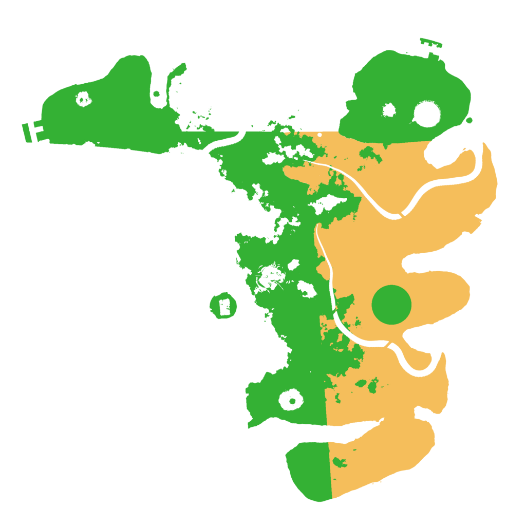 Biome Rust Map: Procedural Map, Size: 3500, Seed: 641591044