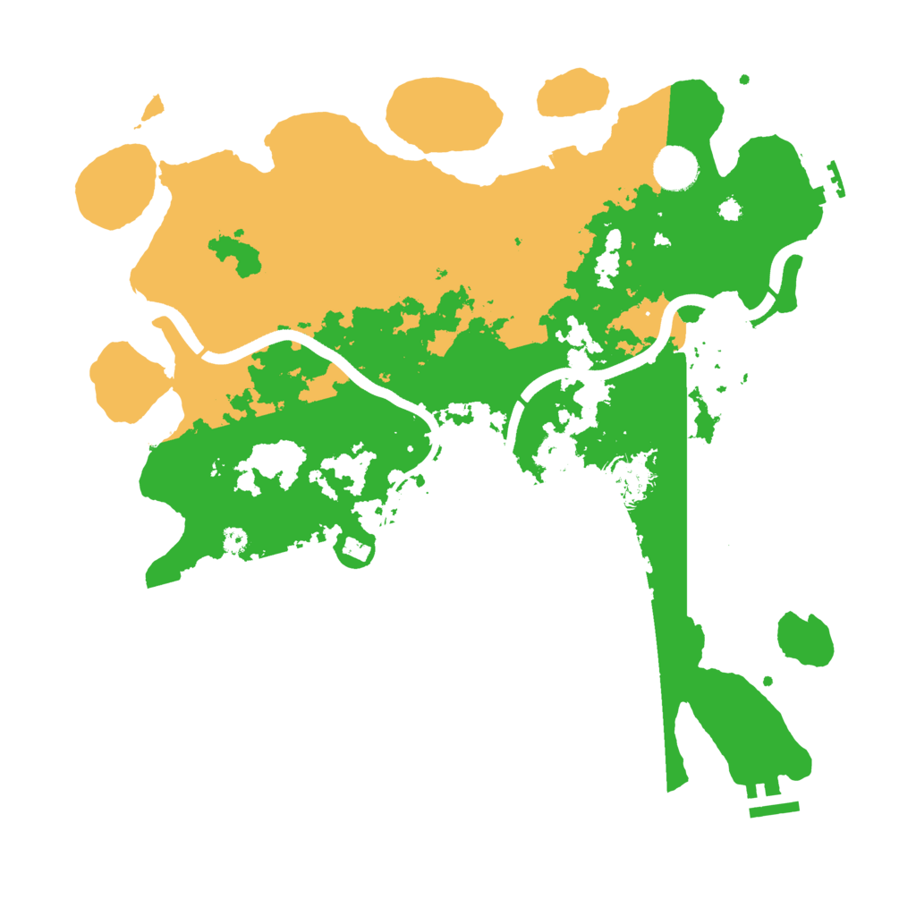 Biome Rust Map: Procedural Map, Size: 3700, Seed: 120525004