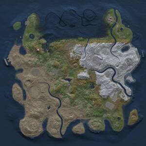 Thumbnail Rust Map: Procedural Map, Size: 4250, Seed: 1487952, 17 Monuments