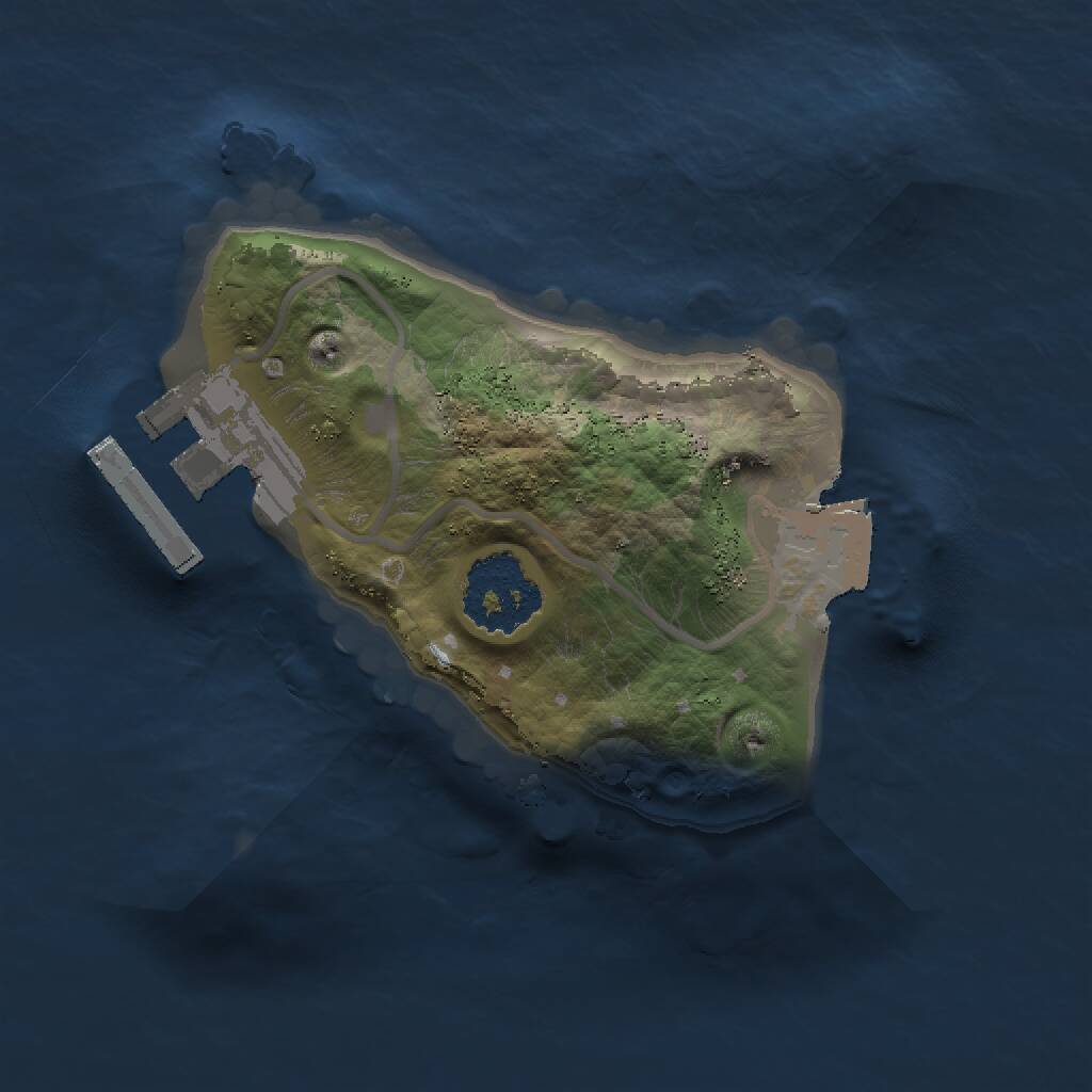 Rust Map: Procedural Map, Size: 1425, Seed: 1984, 2 Monuments