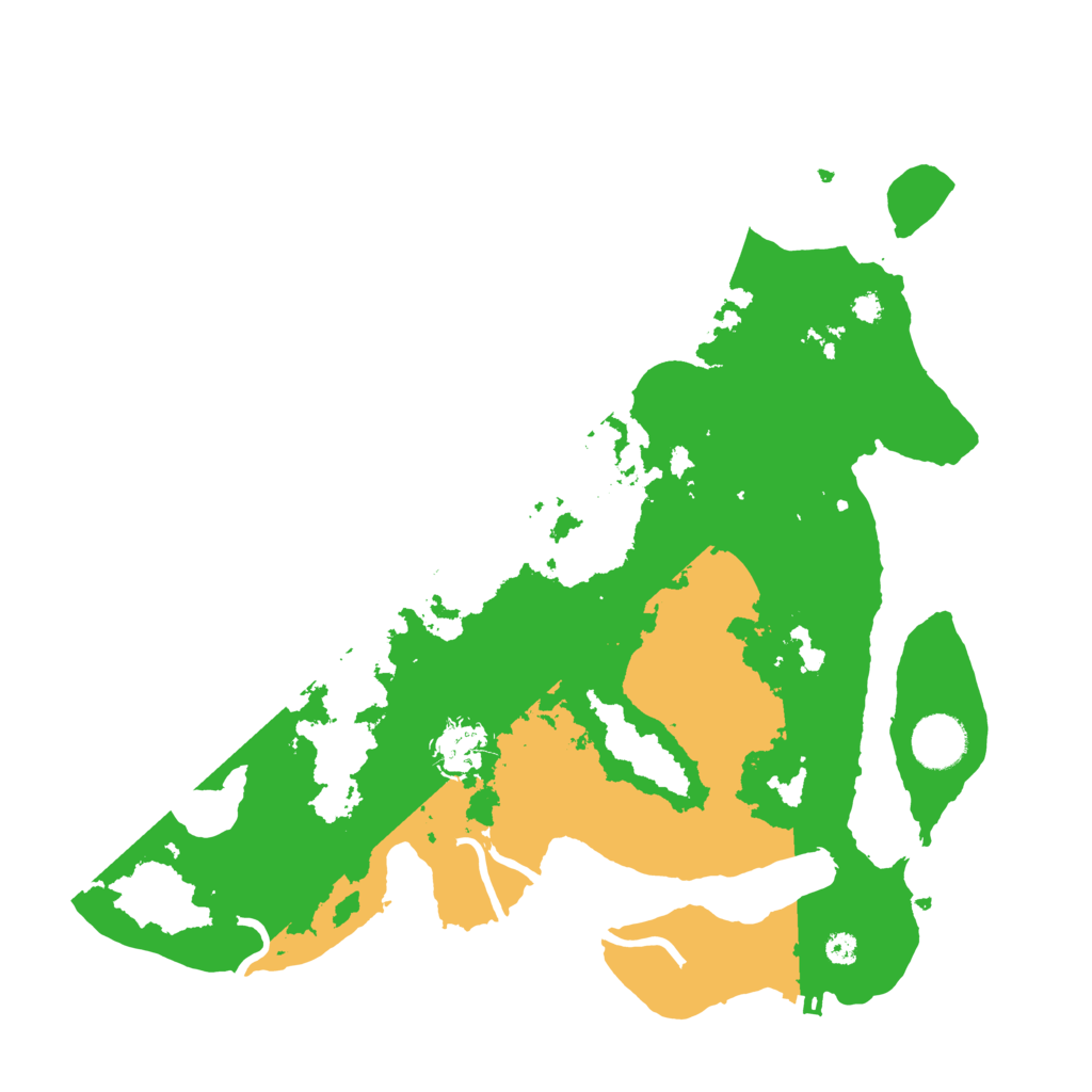 Biome Rust Map: Procedural Map, Size: 3500, Seed: 77367324
