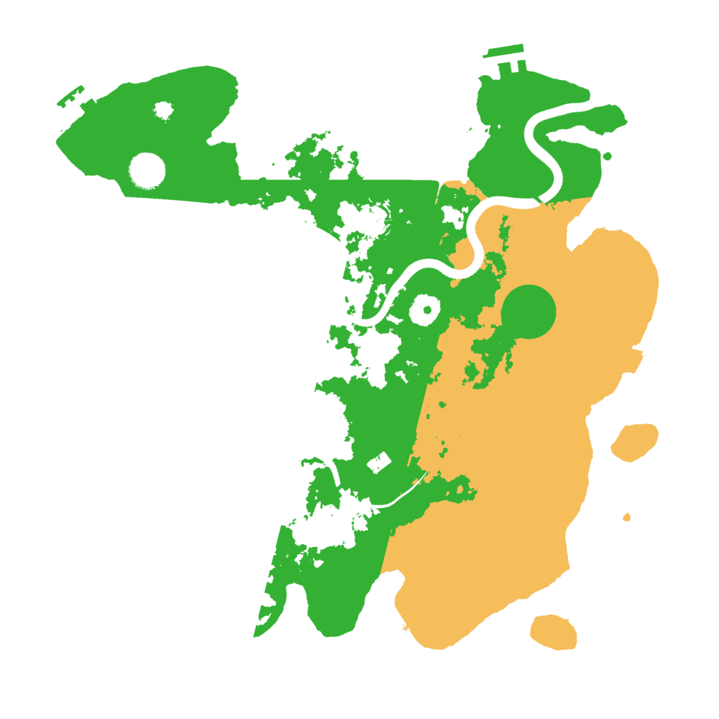 Biome Rust Map: Procedural Map, Size: 3500, Seed: 89737051
