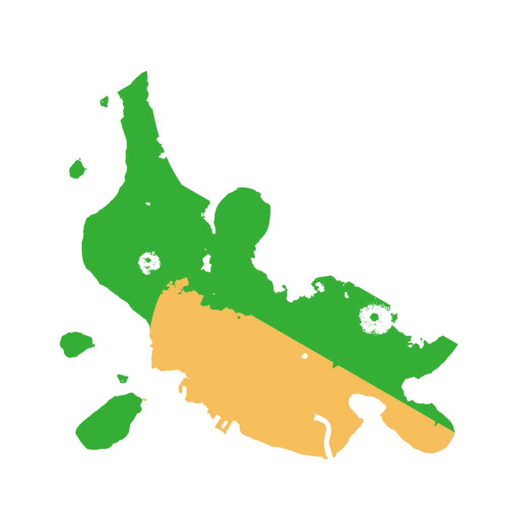 Biome Rust Map: Procedural Map, Size: 2500, Seed: 26983