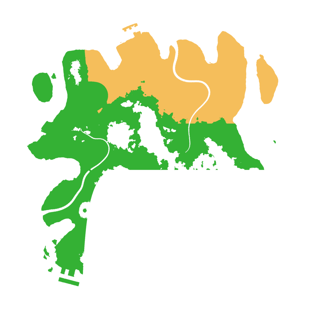 Biome Rust Map: Procedural Map, Size: 3000, Seed: 7777777