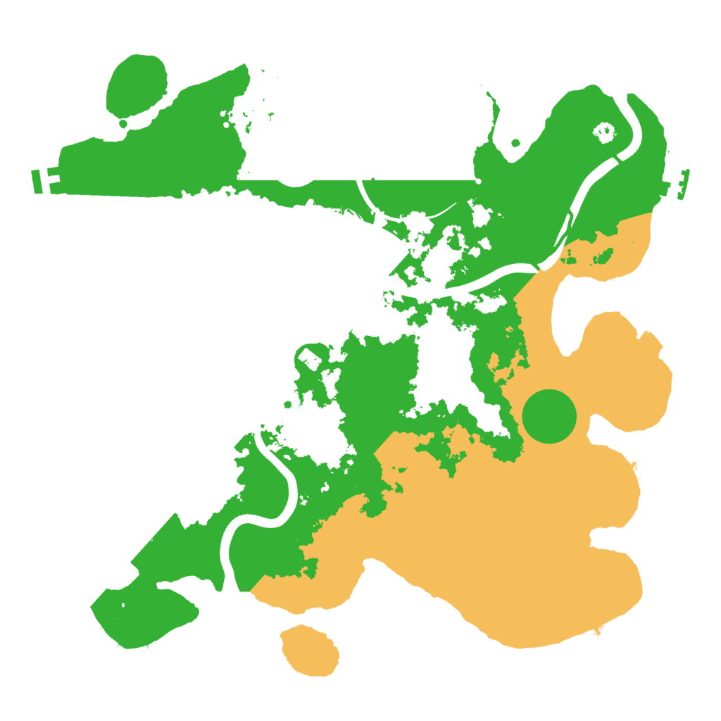 Biome Rust Map: Procedural Map, Size: 3500, Seed: 48333258