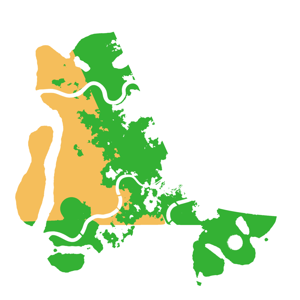 Biome Rust Map: Procedural Map, Size: 3500, Seed: 91337894