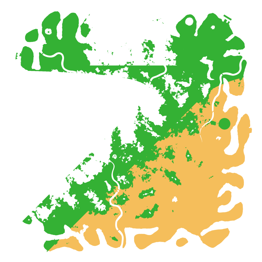 Biome Rust Map: Procedural Map, Size: 6000, Seed: 643124936