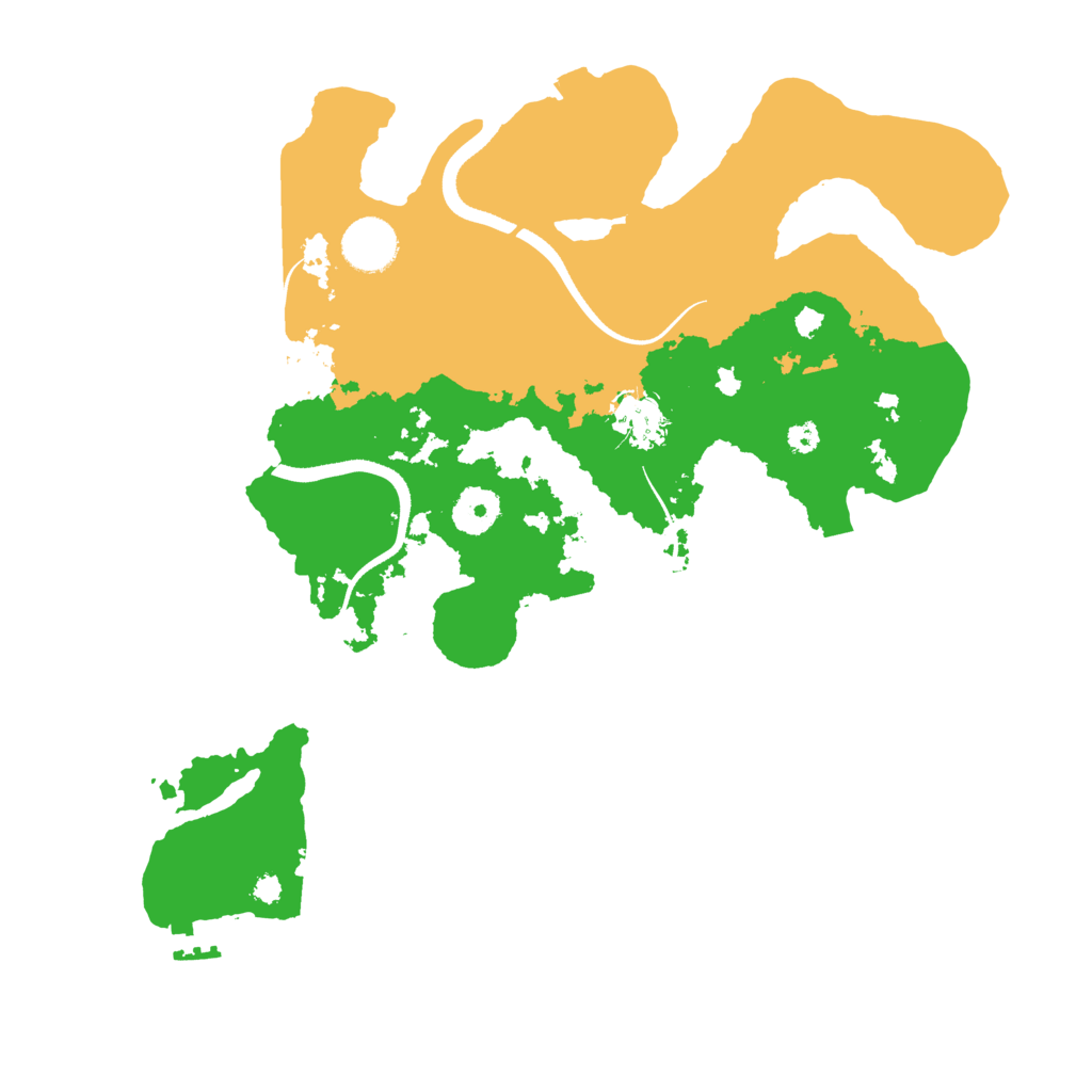 Biome Rust Map: Procedural Map, Size: 3500, Seed: 13131529