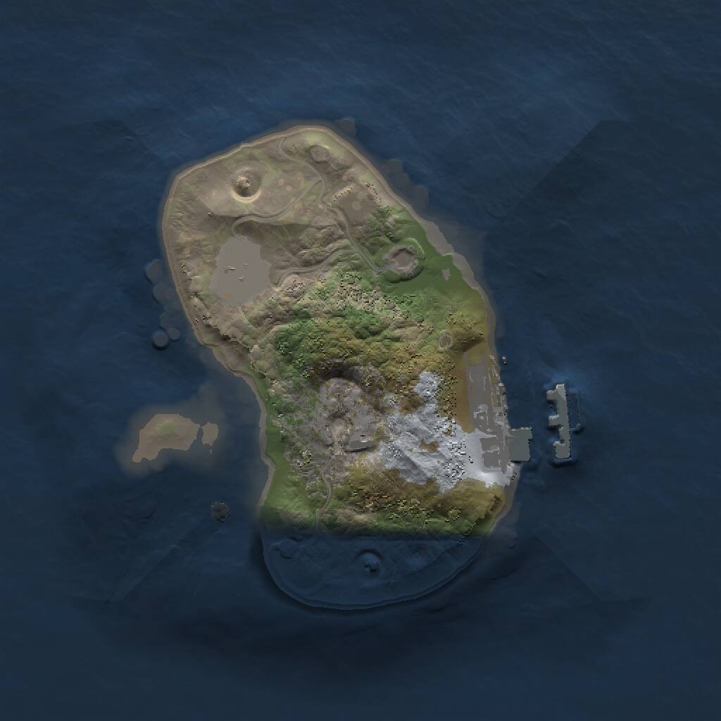 Rust Map: Procedural Map, Size: 1500, Seed: 673278395, 2 Monuments