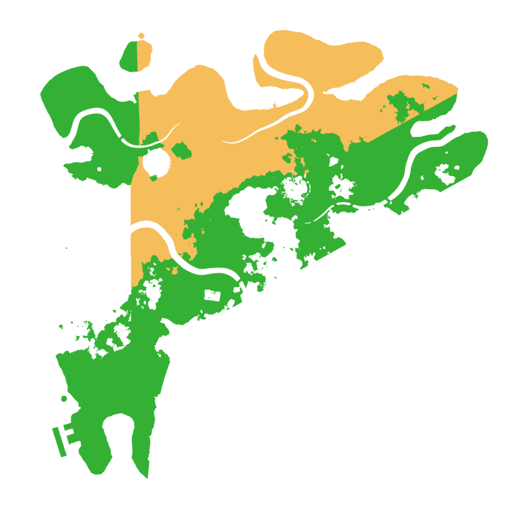 Biome Rust Map: Procedural Map, Size: 3500, Seed: 1583019353