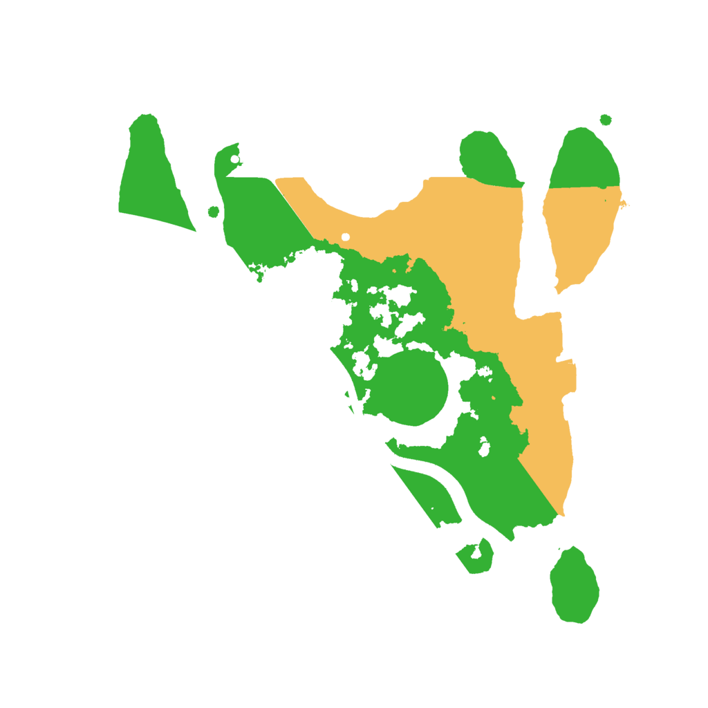 Biome Rust Map: Procedural Map, Size: 2500, Seed: 50502