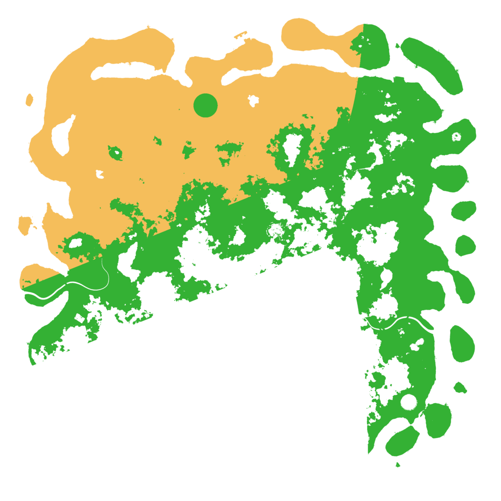 Biome Rust Map: Procedural Map, Size: 5500, Seed: 1025860308