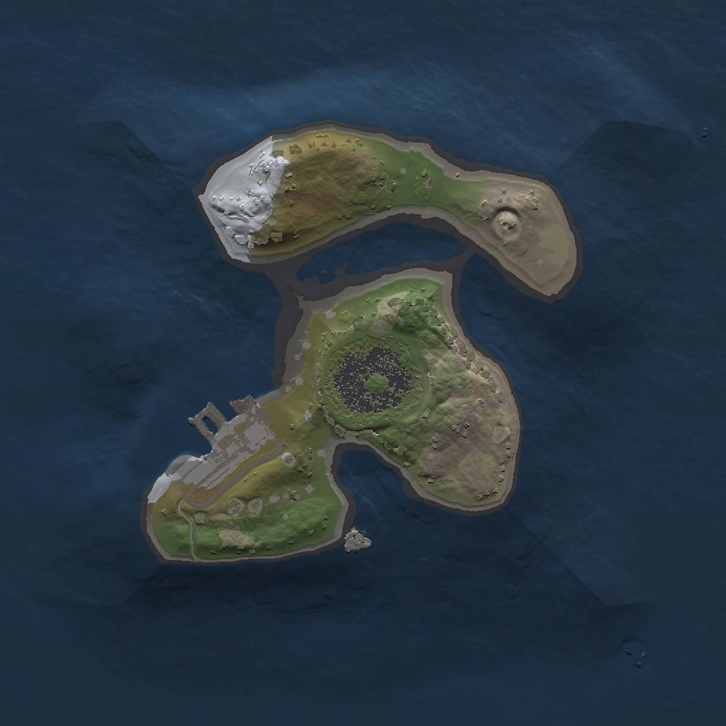 Rust Map: Procedural Map, Size: 1500, Seed: 220730, 5 Monuments