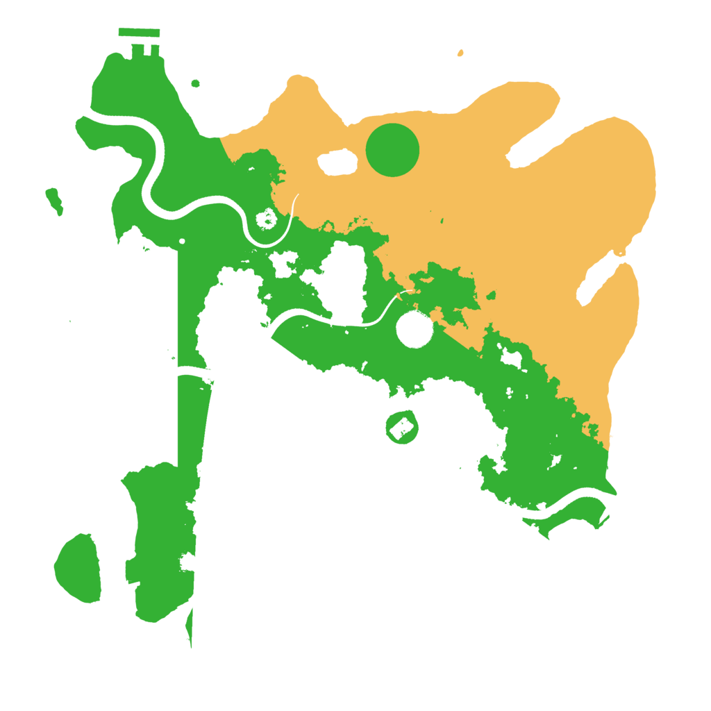 Biome Rust Map: Procedural Map, Size: 3500, Seed: 94812844