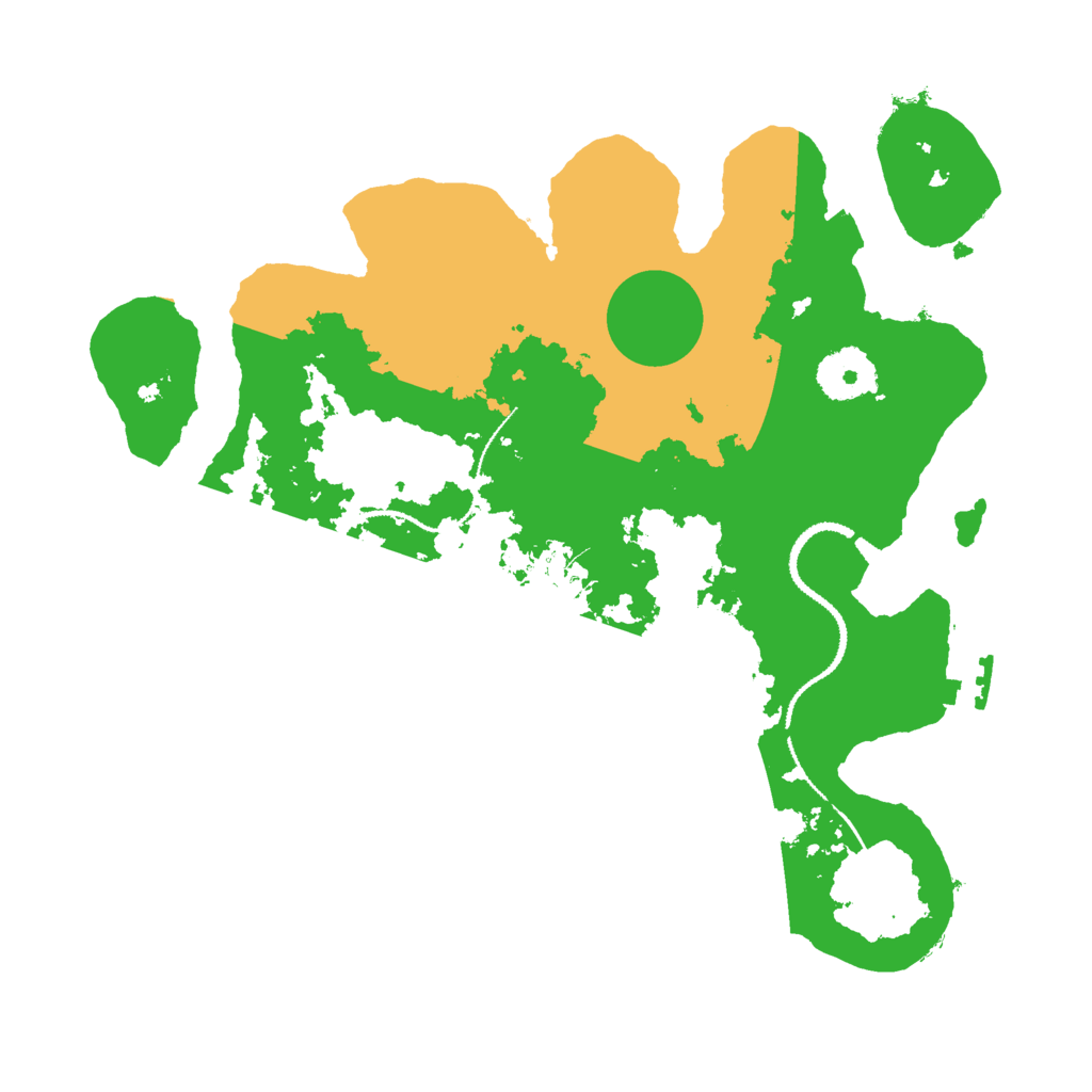 Biome Rust Map: Procedural Map, Size: 3000, Seed: 599040235