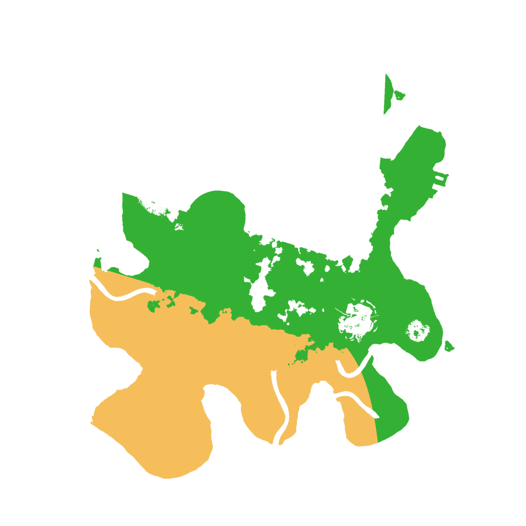 Biome Rust Map: Procedural Map, Size: 2500, Seed: 6543
