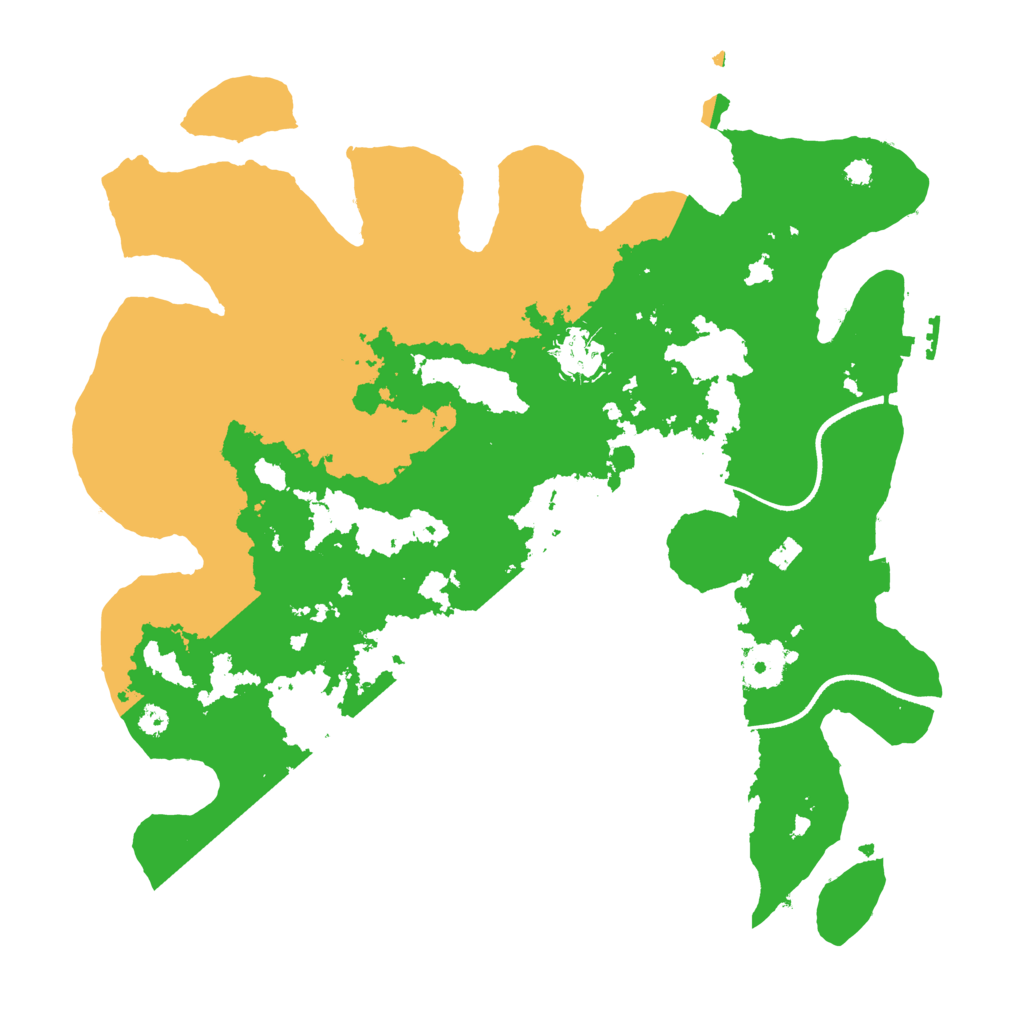Biome Rust Map: Procedural Map, Size: 3500, Seed: 76838416