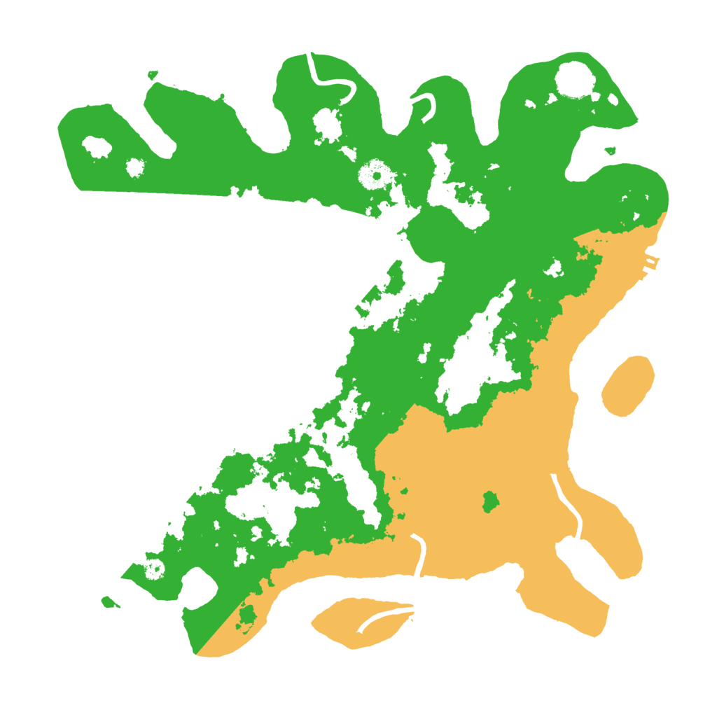 Biome Rust Map: Procedural Map, Size: 3500, Seed: 52611053