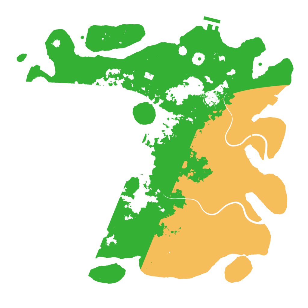 Biome Rust Map: Procedural Map, Size: 3700, Seed: 122391088